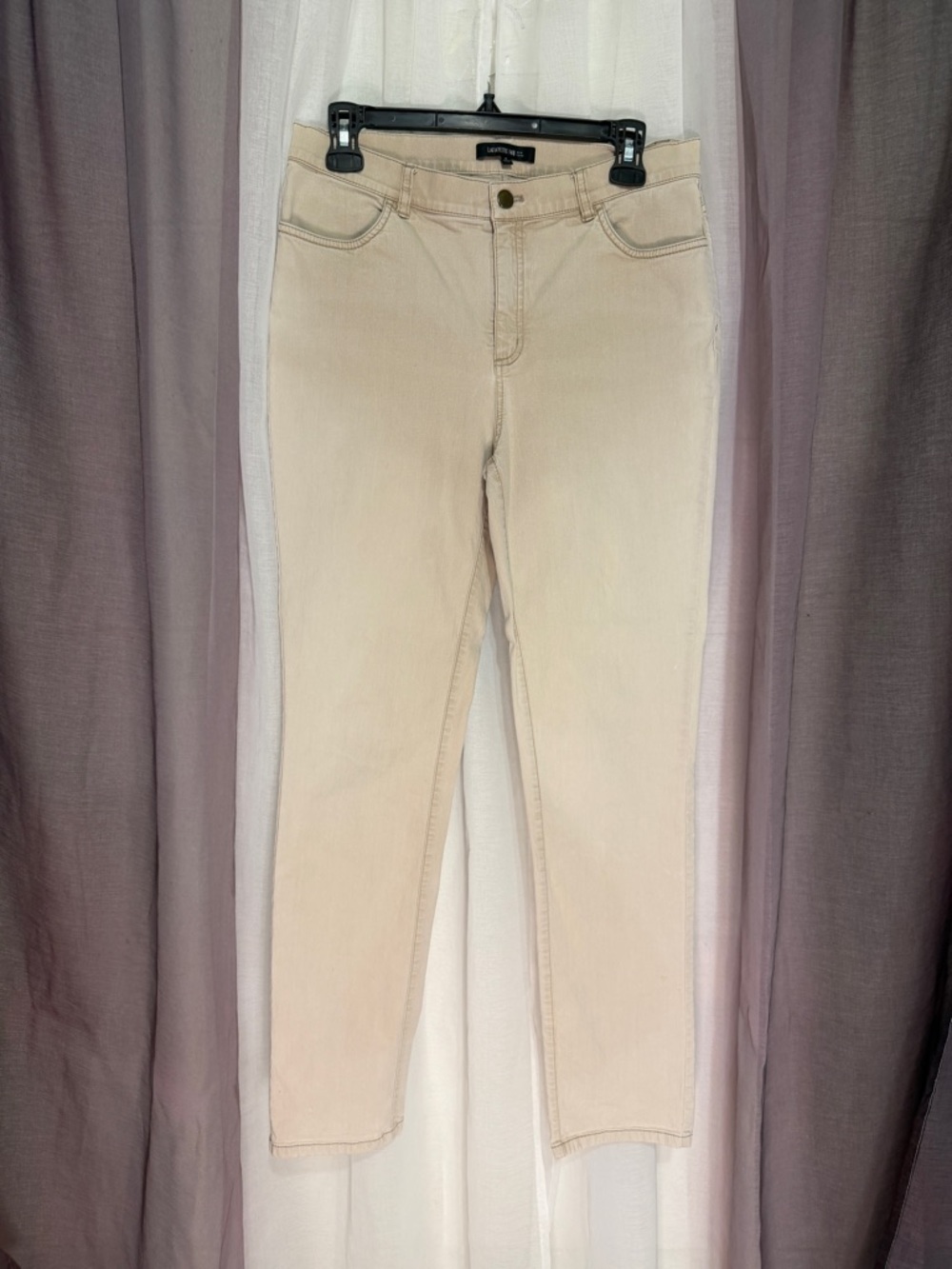 Lafayette 148 Beige High-Rise Skinny Jeans for Women